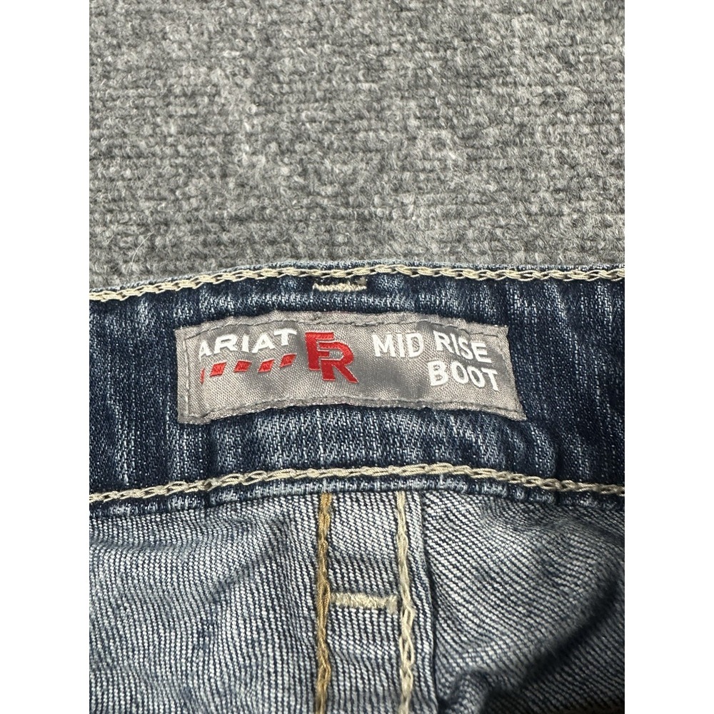 Ariat FR Mid Rise Boot Cut Jeans Women 31R USA Flame Resistant Work Western CAT2 - Picture 3 of 14